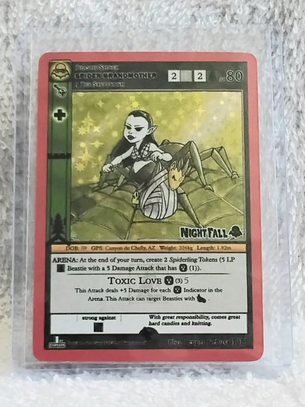 5/$20 Mint 2021 Spider Grandmother Rare Holo Metazoo Card 1/11!!